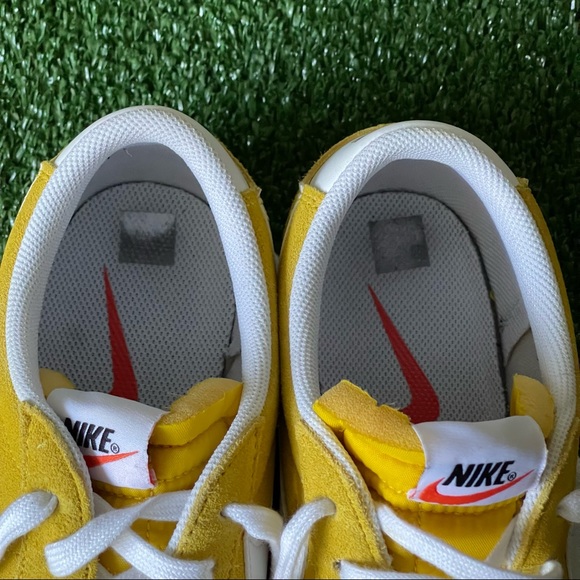 Nike Blazer Low '77 Vintage Suede Speed Yellow White DA7254-700 sz 12 Men's - Picture 12 of 12
